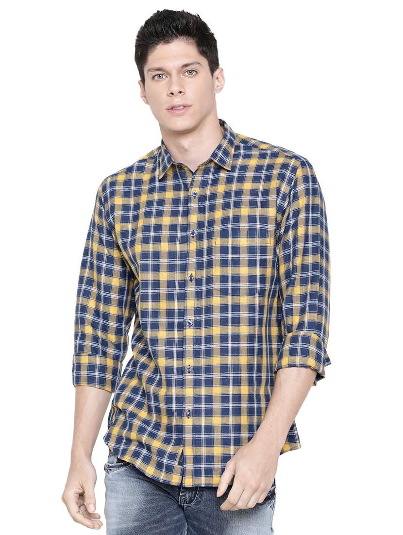 blue checkered casual shirt - 16086876 - Zoom Image - 1