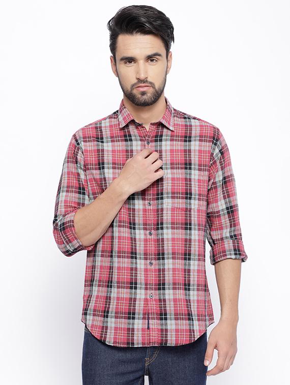 red checkered casual shirt - 16086979 - Zoom Image - 1