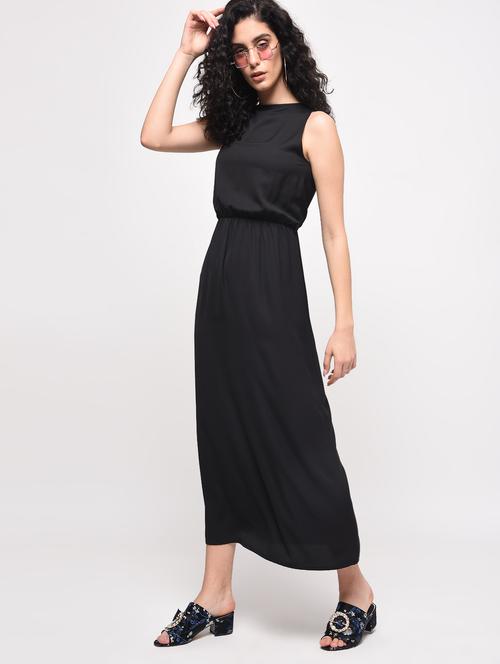 sleeveless blouson maxi dress - 16087386 - Standard Image - 1