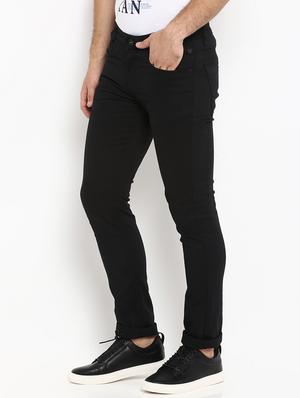 black solid chinos - 16087901 - Standard Image - 2