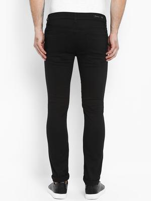 black solid chinos - 16087901 - Standard Image - 3