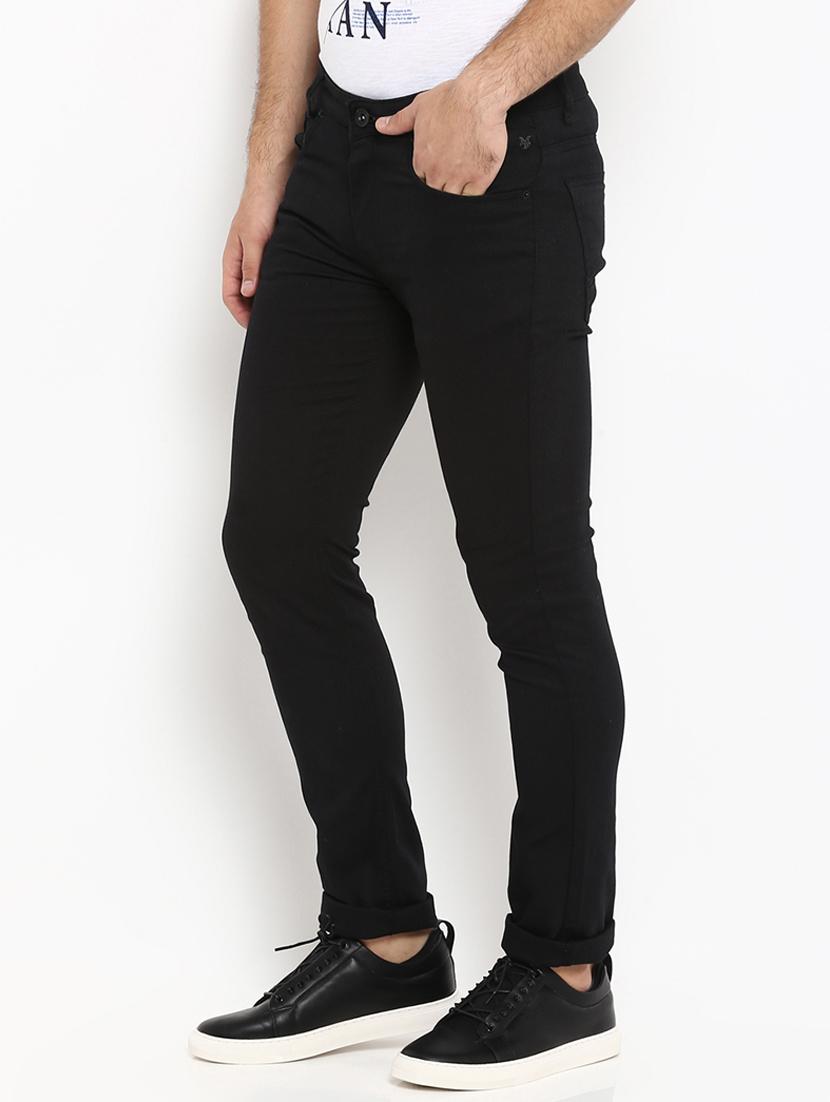 black solid chinos - 16087901 - Zoom Image - 2