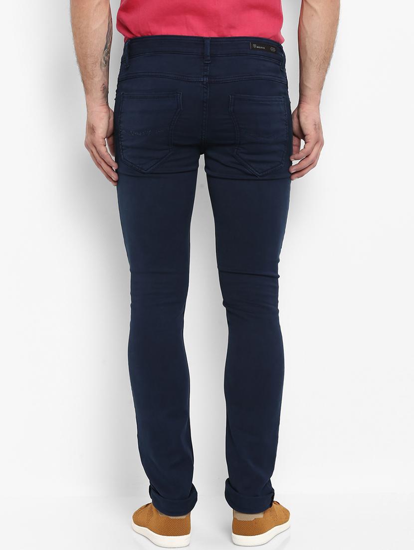 blue solid chinos - 16087905 - Zoom Image - 3