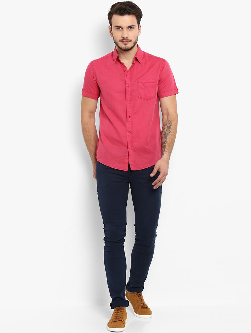 blue solid chinos - 16087905 - Zoom Image - 4