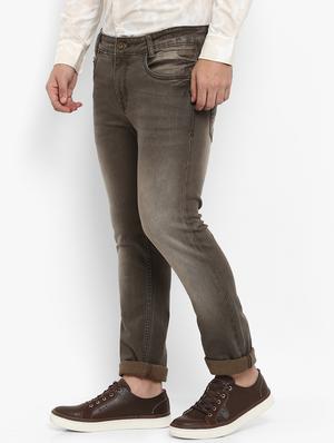 brown heavy washed jeans - 16087918 - Standard Image - 2