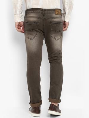 brown heavy washed jeans - 16087918 - Standard Image - 3
