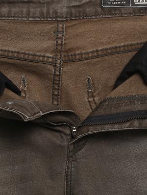 brown heavy washed jeans - 16087918 - Standard Image - 5