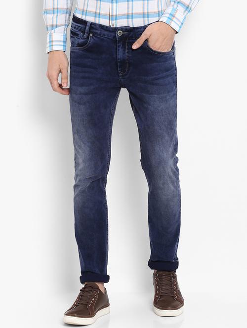 blue light washed jeans - 16087921 - Standard Image - 1