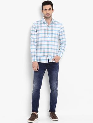 blue light washed jeans - 16087921 - Standard Image - 4
