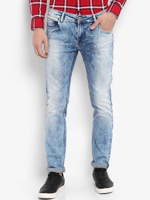 blue heavy washed jeans - 16087925 - Standard Image - 1