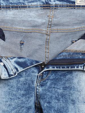 blue heavy washed jeans - 16087925 - Standard Image - 5