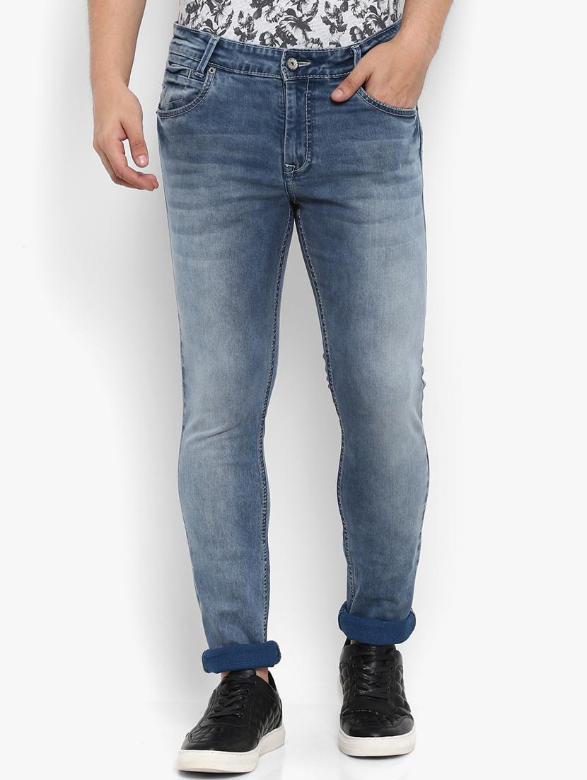 blue heavy washed jeans - 16087926 - Zoom Image - 1