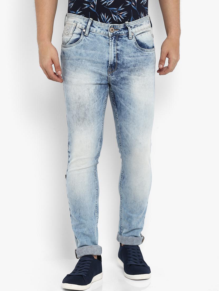 blue heavy washed denim jeans - 16087928 - Zoom Image - 1