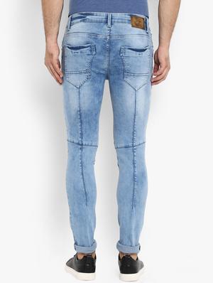 blue light washed jeans - 16087930 - Standard Image - 3