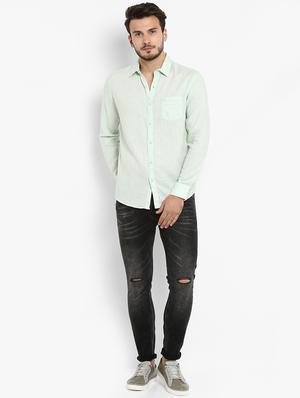 black slashed knee jeans - 16087931 - Standard Image - 4