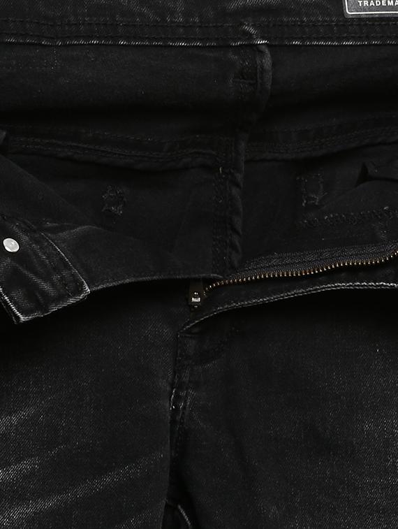 black slashed knee jeans - 16087931 - Zoom Image - 5