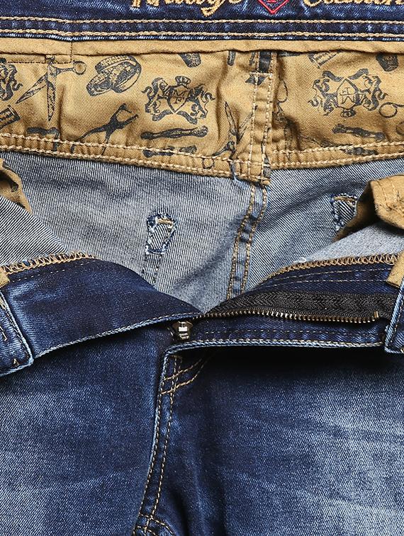 blue heavy washed jeans - 16087934 - Zoom Image - 5