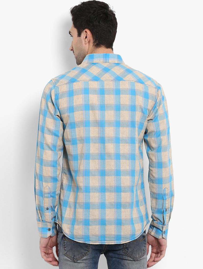 multicolor checkered casual shirt - 16087951 - Zoom Image - 3
