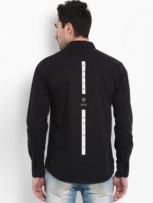 black solid short kurta - 16087996 - Standard Image - 3