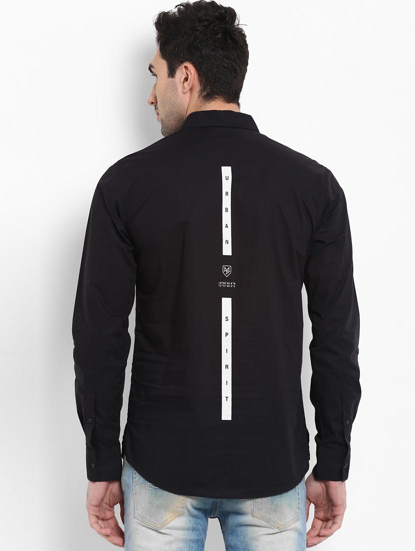 black solid short kurta - 16087996 - Zoom Image - 3