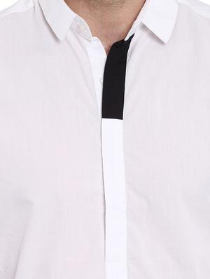 white solid short kurta - 16087997 - Standard Image - 5