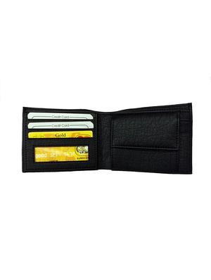 black leatherette wallet - 16088622 - Standard Image - 3