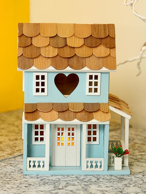 blue wooden bird house - 16090152 - Very Small Image - 1