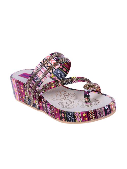 multi colored one toe wedges - 16090974 - Standard Image - 1