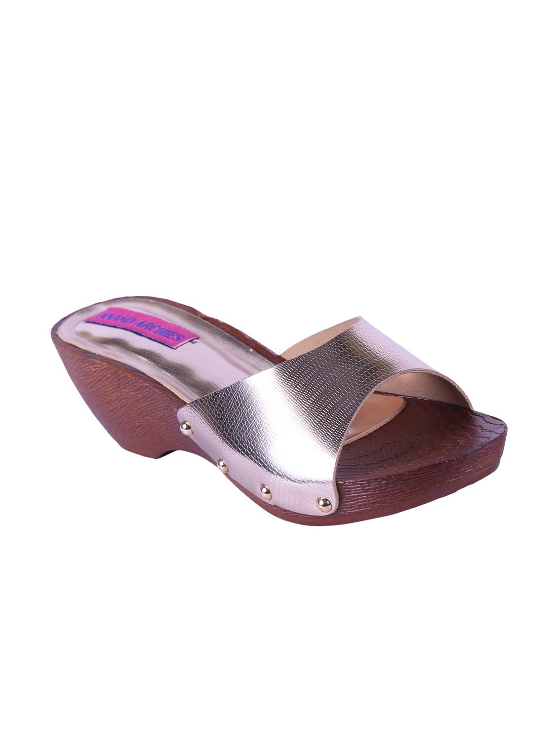 silver slip on wedges - 16090978 - Zoom Image - 1