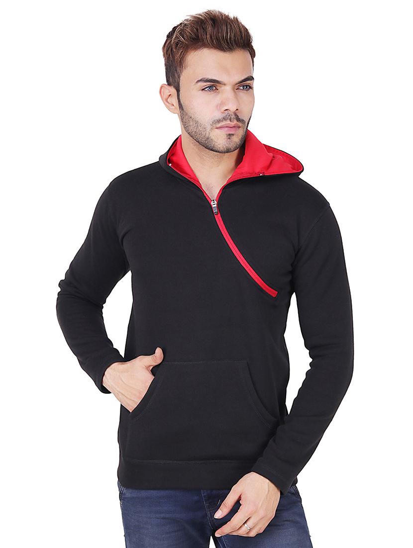 black fleece sweatshirt - 16090997 - Zoom Image - 1