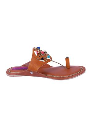 tan one toe sandals - 16091085 - Standard Image - 2