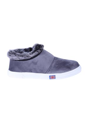 grey slip on casual shoes - 16091429 - Standard Image - 2