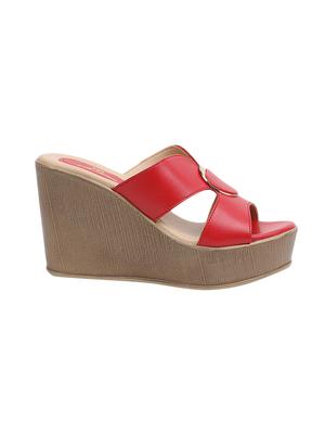red platforms wedges - 16092455 - Standard Image - 2