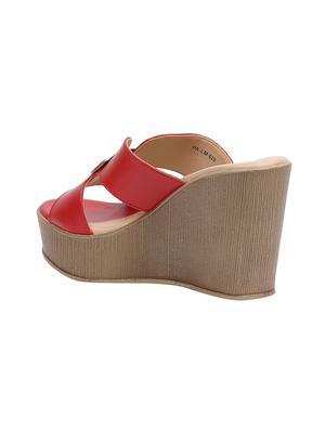 red platforms wedges - 16092455 - Standard Image - 3