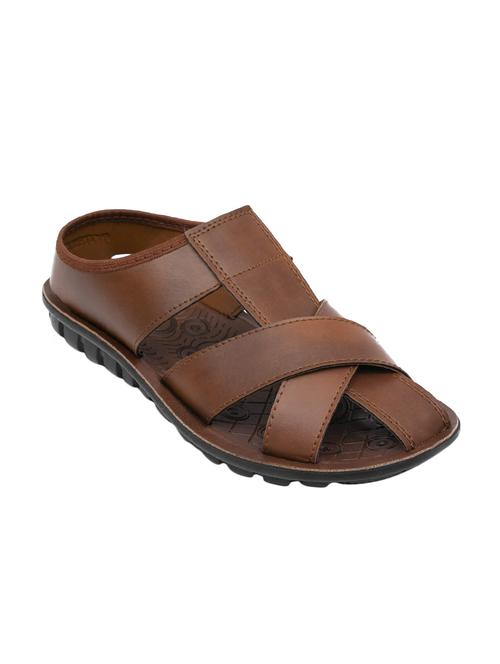 tan slip on sandals - 16092702 - Standard Image - 1