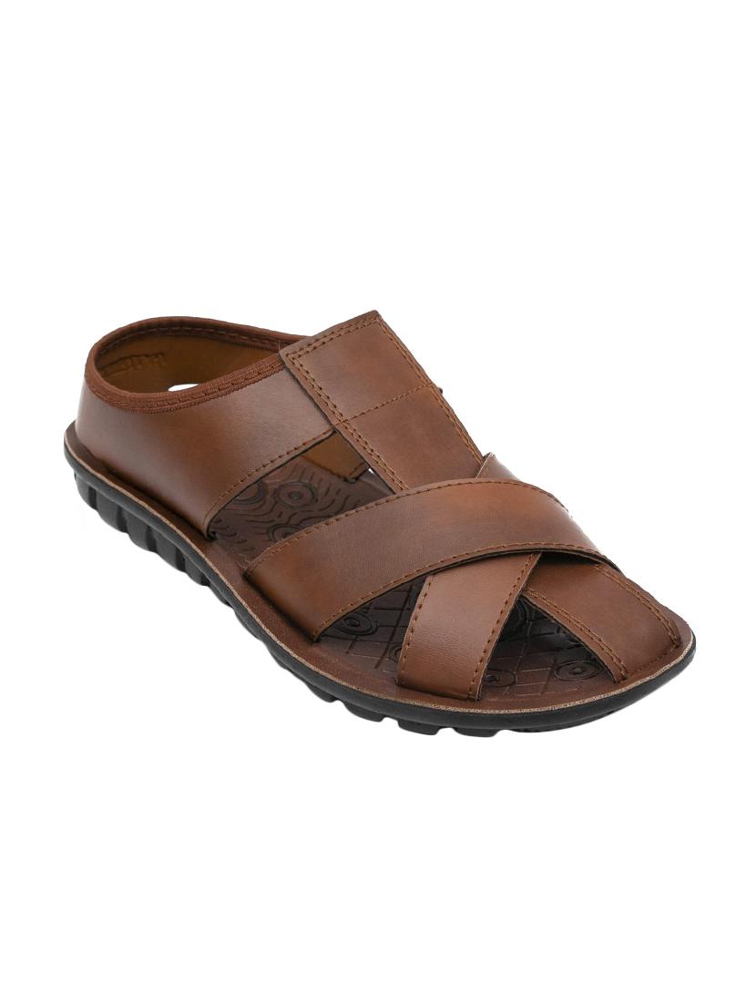 tan slip on sandals - 16092702 - Zoom Image - 1