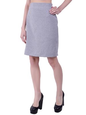 high rise melange skirt - 16093078 - Standard Image - 2