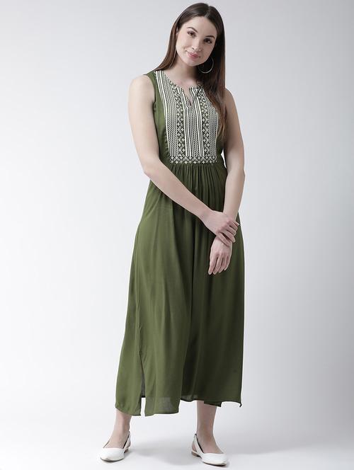 gather detail maxi dress - 16094180 - Standard Image - 1