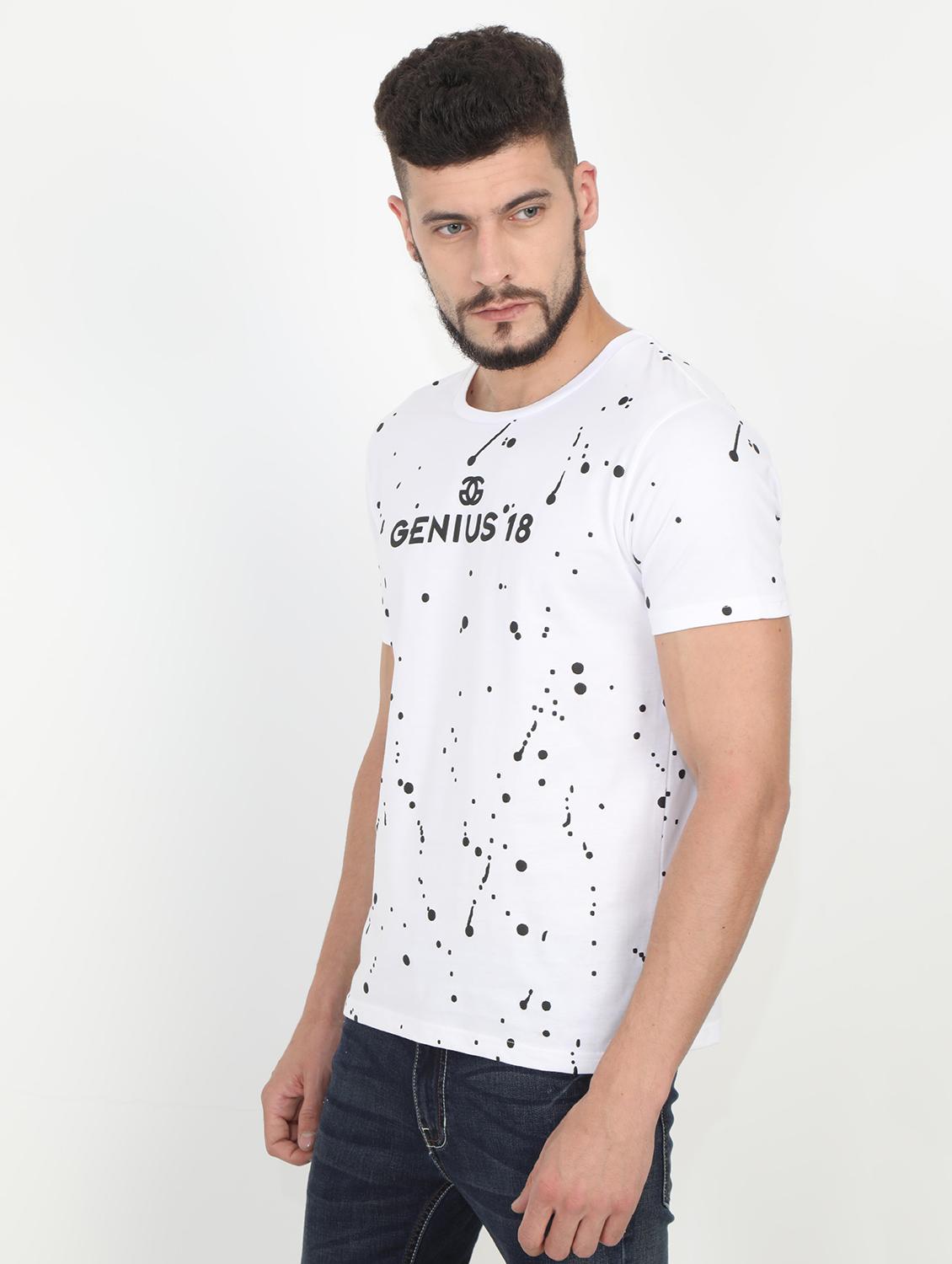 white all over print t-shirt - 16094330 - Zoom Image - 2