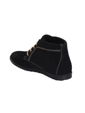 black suede lace up boots - 16096047 - Standard Image - 3