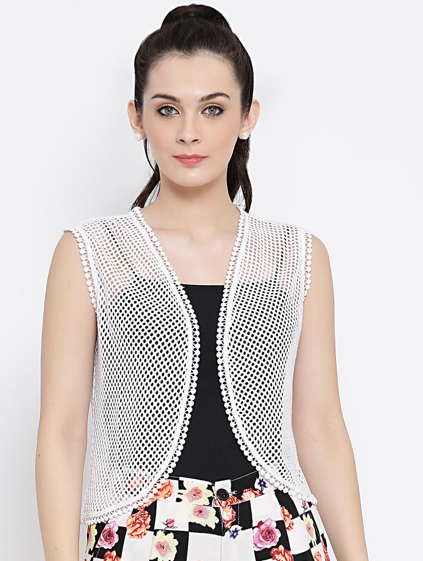 sleeveless crochet shrug - 16096055 - Zoom Image - 1