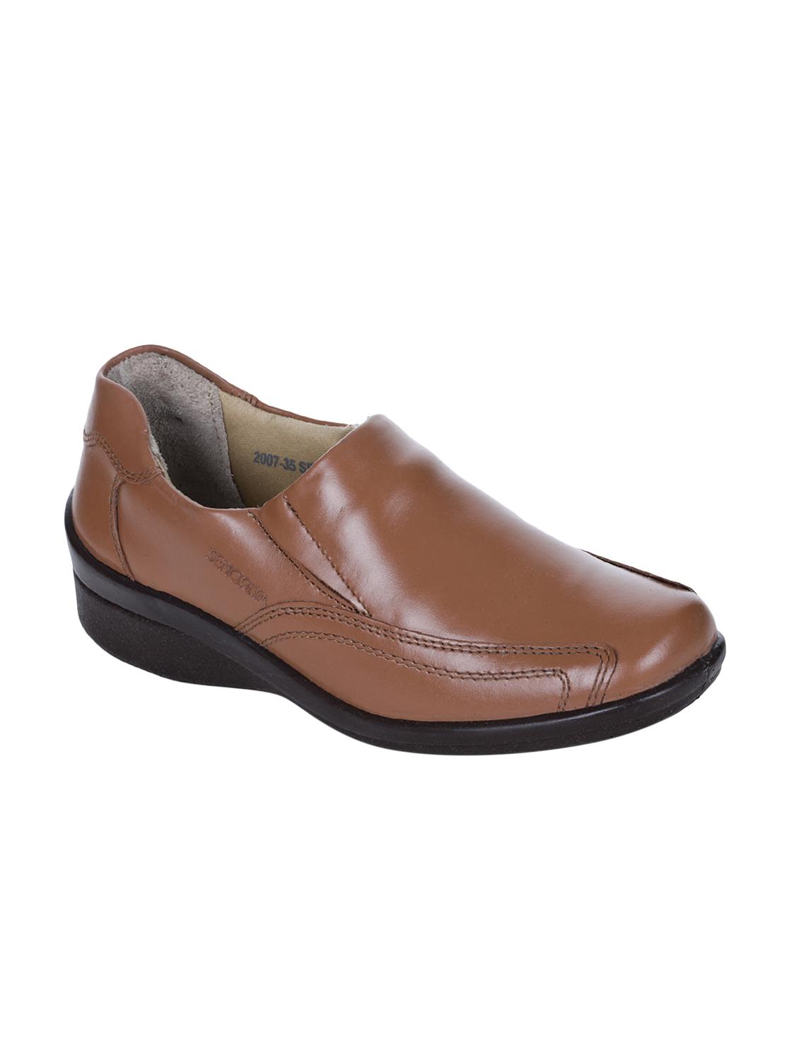 tan patent leather laceup casual shoes - 16096279 - Zoom Image - 1