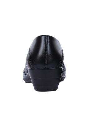 black synthetic slip on ballerina - 16096330 - Standard Image - 3
