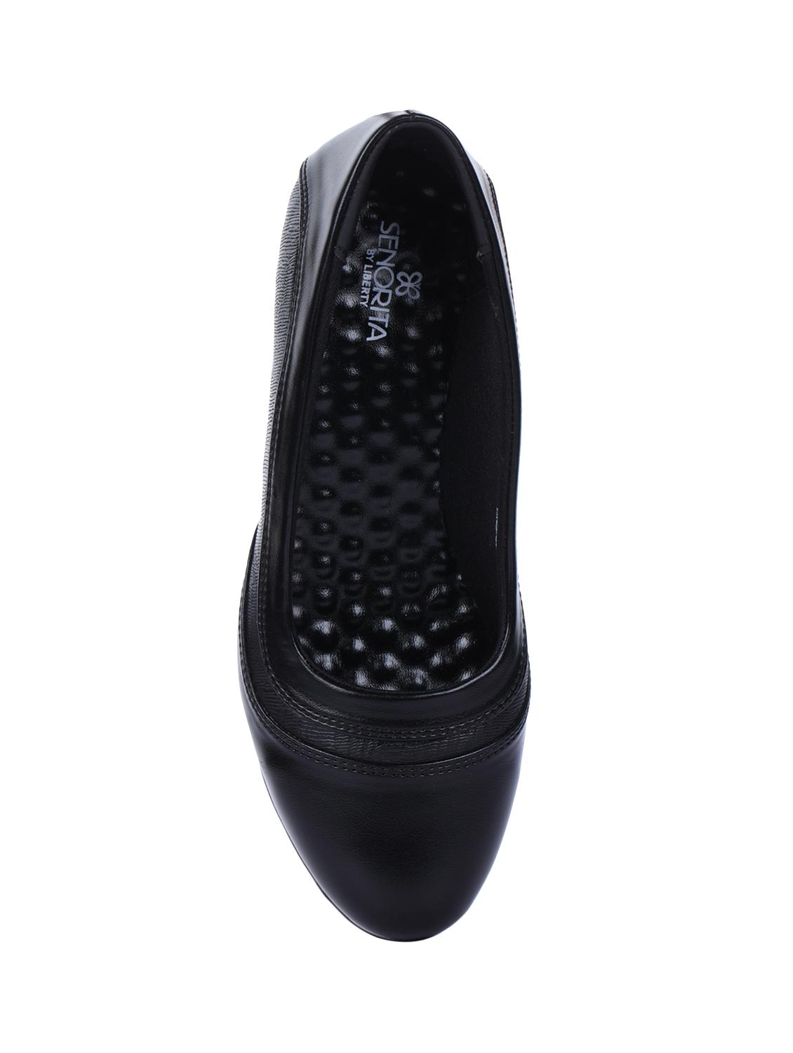 black synthetic slip on ballerina - 16096330 - Zoom Image - 4