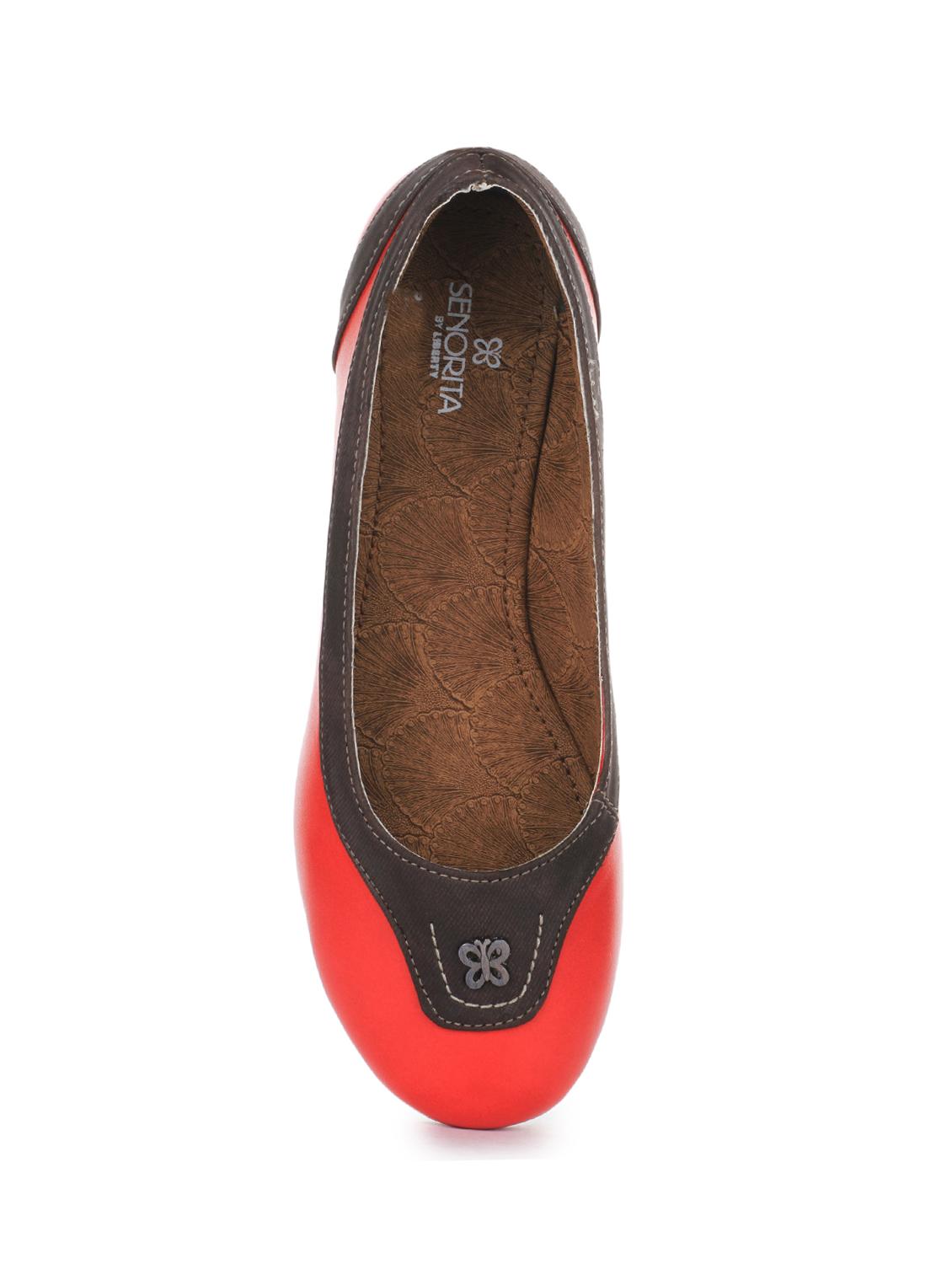 red synthetic slip on ballerina - 16096387 - Zoom Image - 4