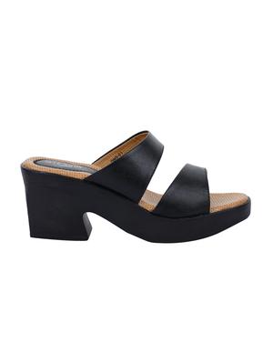 black slip on sandals - 16096433 - Standard Image - 2