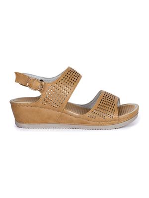 tan back strap wedges - 16096617 - Standard Image - 2