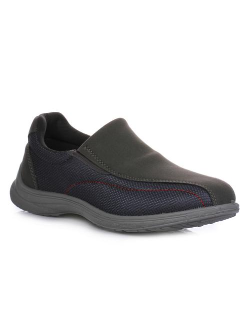 grey mesh slip on casual shoes - 16096694 - Standard Image - 1