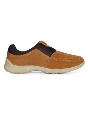 tan suede slip on casual shoes - 16096700 - Standard Image - 2