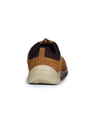 tan suede slip on casual shoes - 16096700 - Standard Image - 3